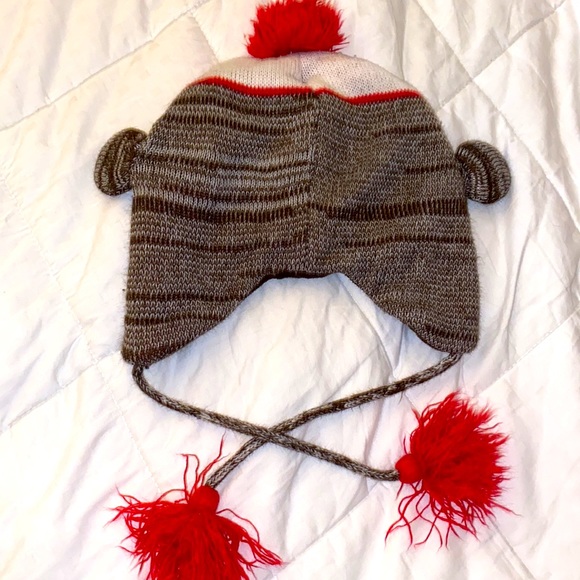 Boys sock monkey beanie - Picture 2 of 2